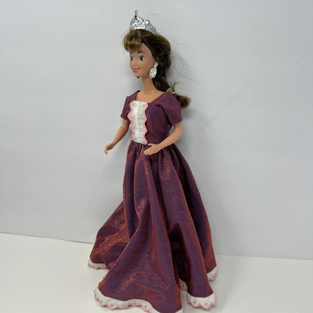 Miss America Doll Pageant 1991 Kenner Gown Crown Earrings Collectible Fashion